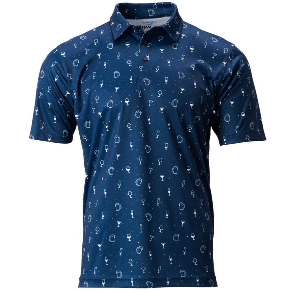 The Golf Warehouse Navy Cocktail Polo